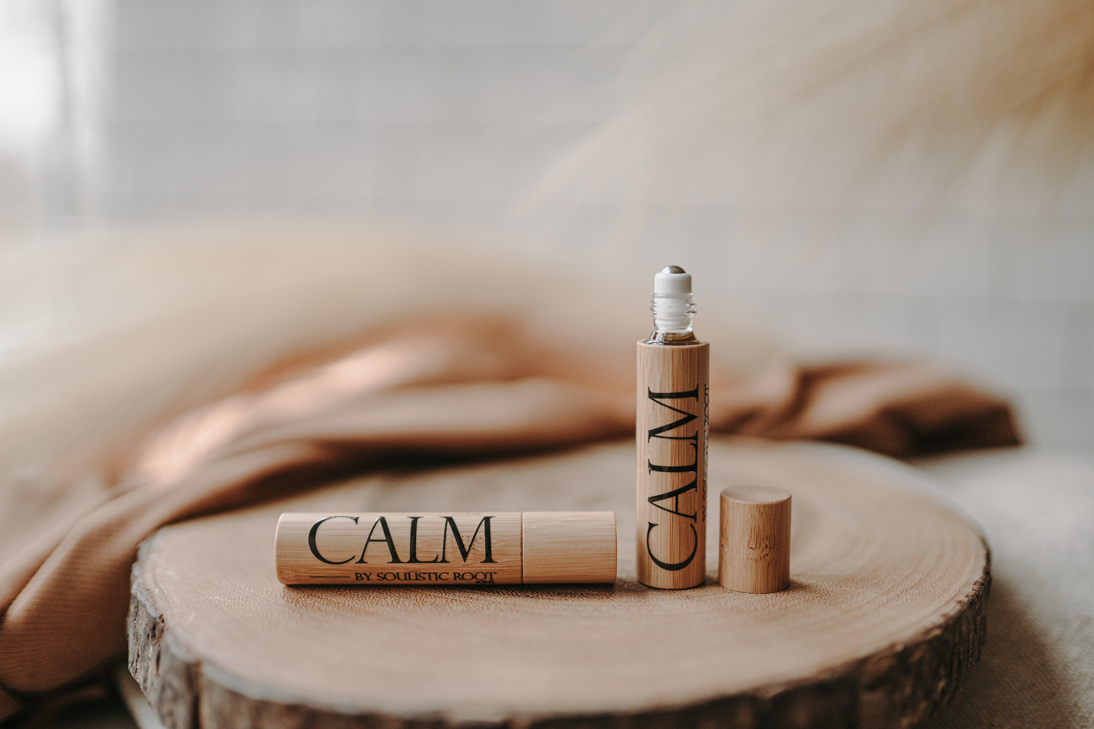 CALM Essential Oil Bamboo Roller 10ml by Soulistic Root